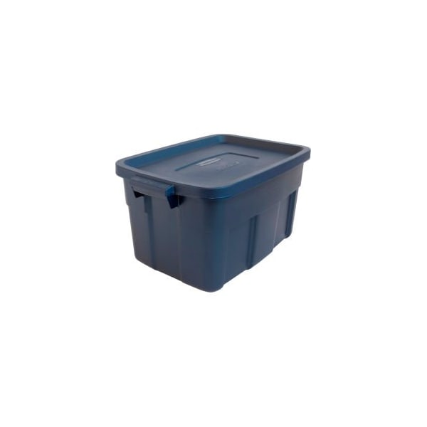 United Solutions Storage Tote, 14 gal, 23-7/8 in L x 15-7/8 in W x 12-1/4 in H, Dark Indigo Metallic, 6 PK RMRT140008 - main